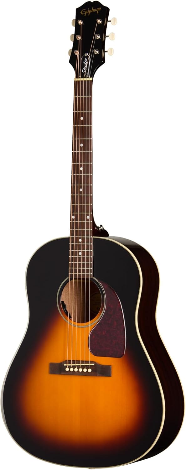 Epiphone J-45 Studio Acoustic Electric, Vintage Sunburst with Bag