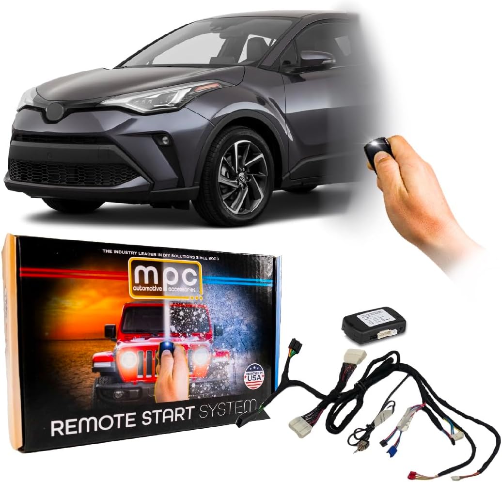 MPC Remote Start Kit Compatible with Toyota C-HR 2020-2022 || Plug in T-Harness || Push Lock 3X to Start || USA Tech Support