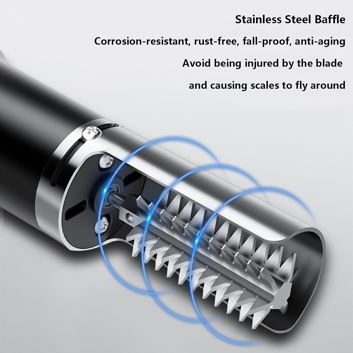 Fish Scaler Remover No Mess Electric Drum Fish Scaler Machine Rechargeable Scale Scraper for Chef And Home Cooks Fish Cleaning Tools for Scraping Fish Scale, Chargeable