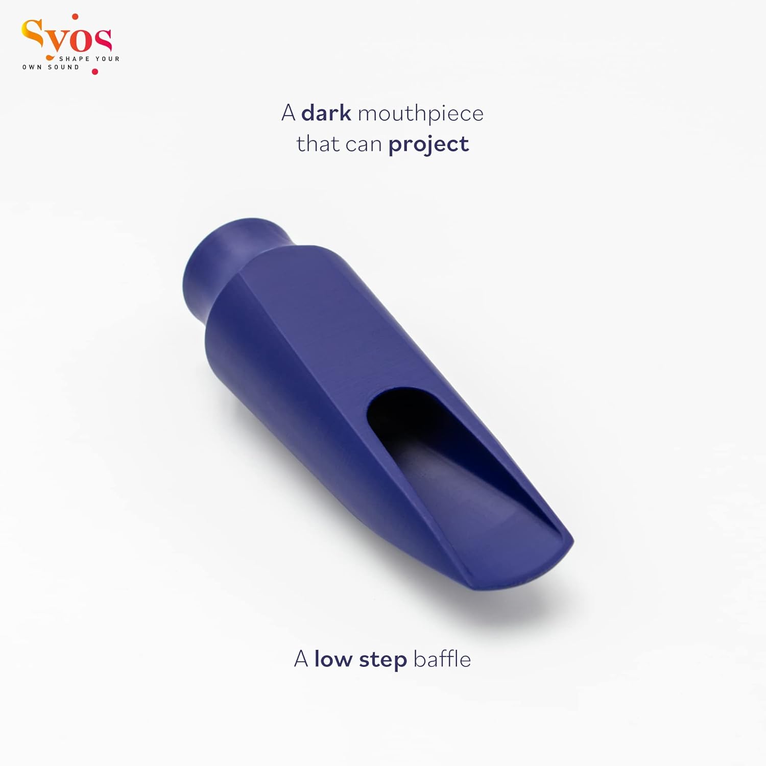 Syos Tenor Saxophone Mouthpiece, Smoky Model, 8 Tip Opening, Phantom Blue, Improve the Sound of your Sax with this Easy-To-Play, Dark and Warm Tenor Sax Mouthpiece