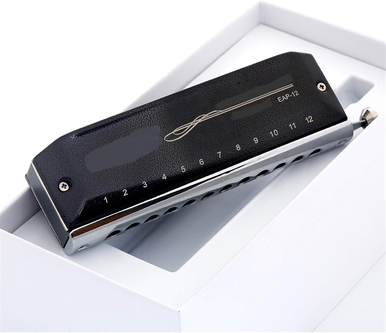 SUOFEILAIMU Chromatic Harmonica 12 Holes 48 Tone Mouth Organ Harp Instrumentos Key C D A B G Musical Instruments (Color : Key B)