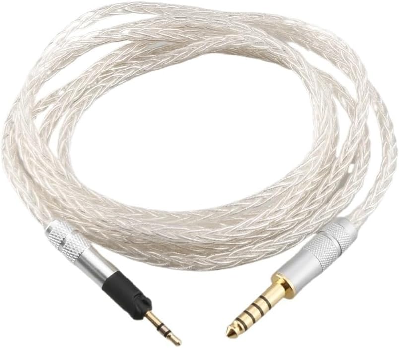 8 Core Silver Plated OCC Earphone Cable for HD598 HD559 hd569 hd579 hd599 hd558 hd518(XLR 4 Pole Male,2m)