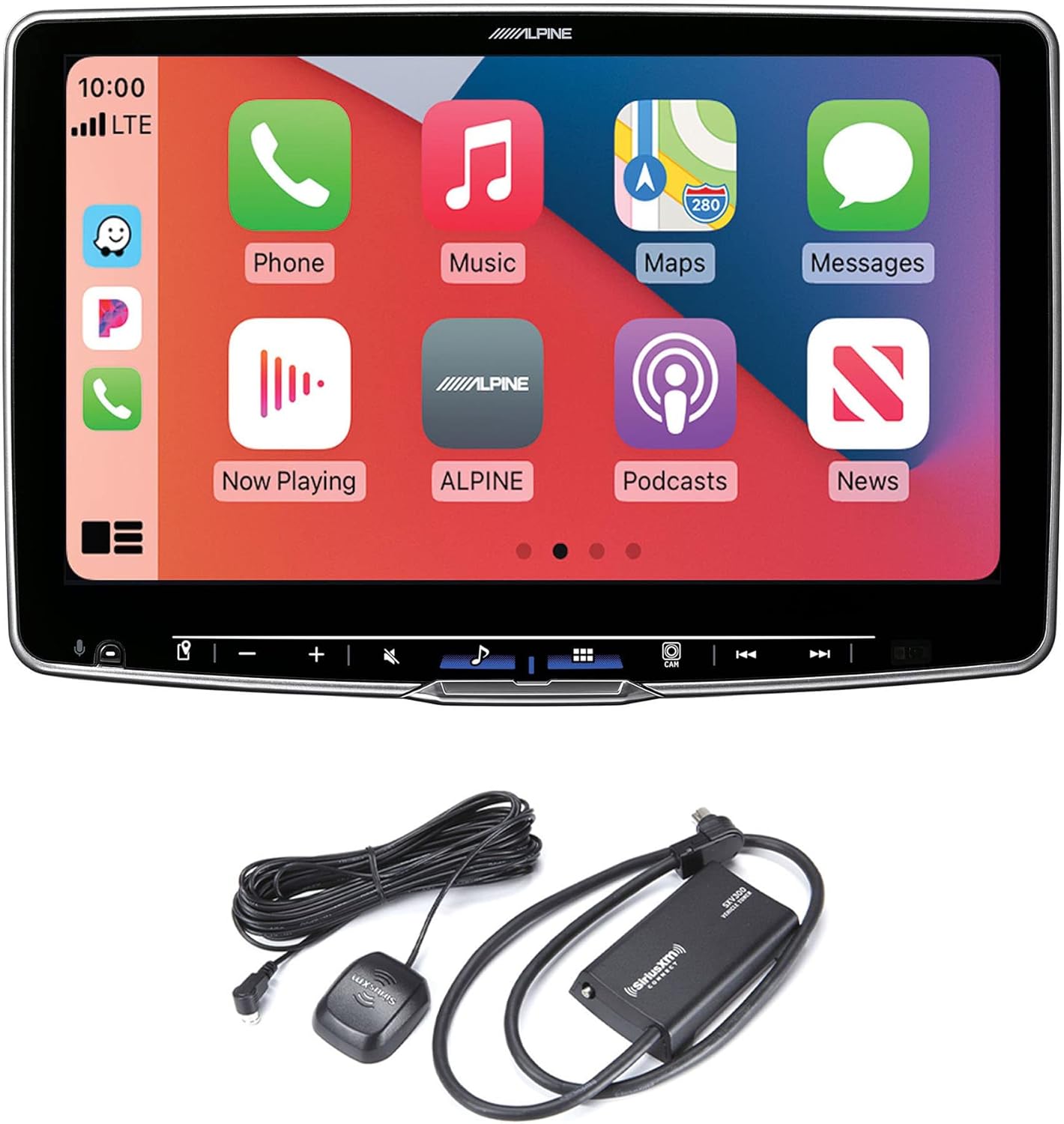 Alpine ILX-F511 Halo11 Multimedia Receiver with 11-inch Floating Touchscreen Display with SXV300v1 Satellite Tuner