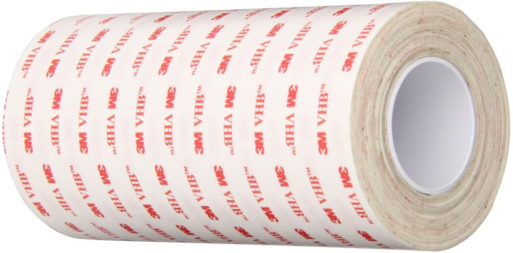 3M VHB Tape 4930, 6 in width x 5 yd length (1 Roll)