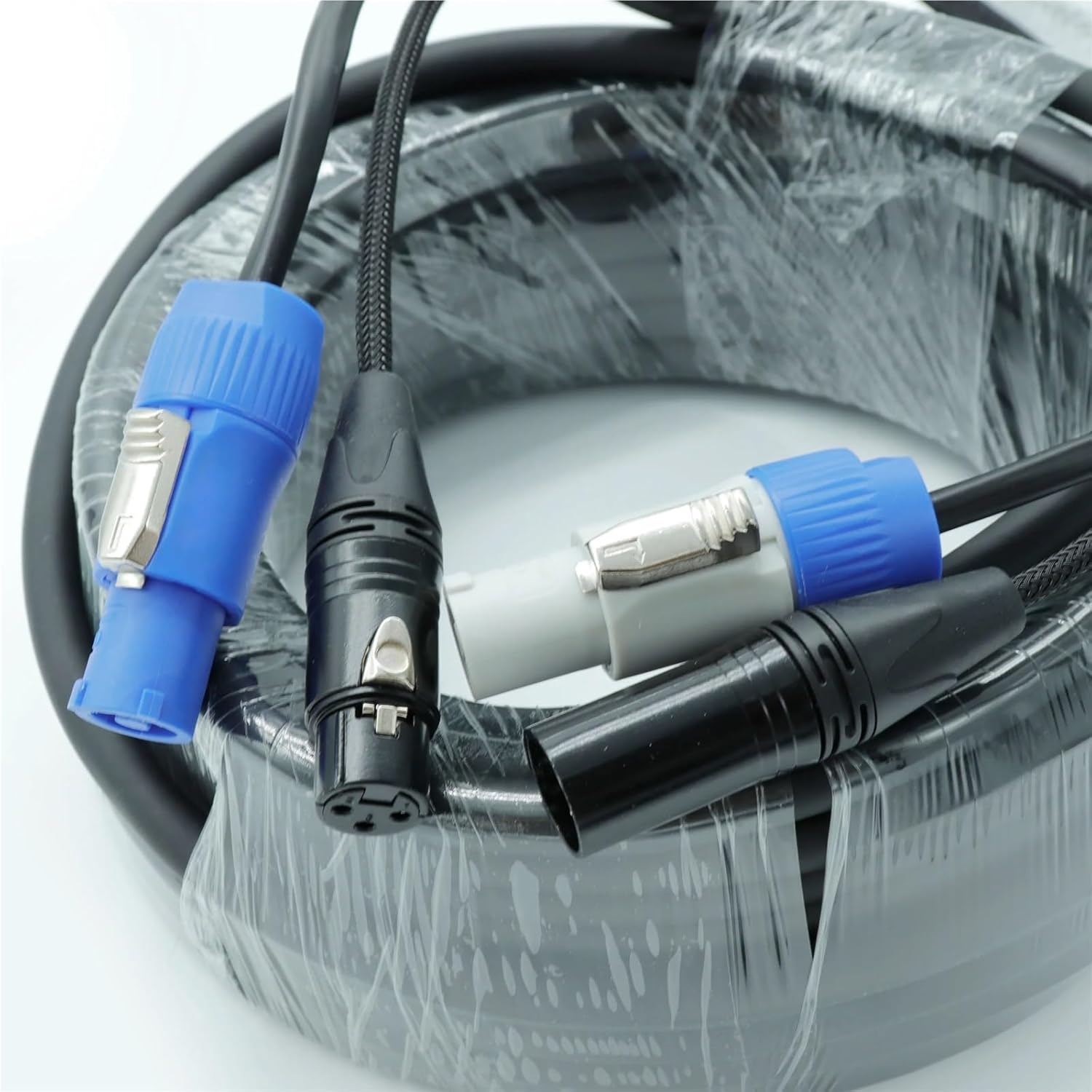 DMX Cable 3pin XLR Power Combo Cable for Stage Light Audio(5)