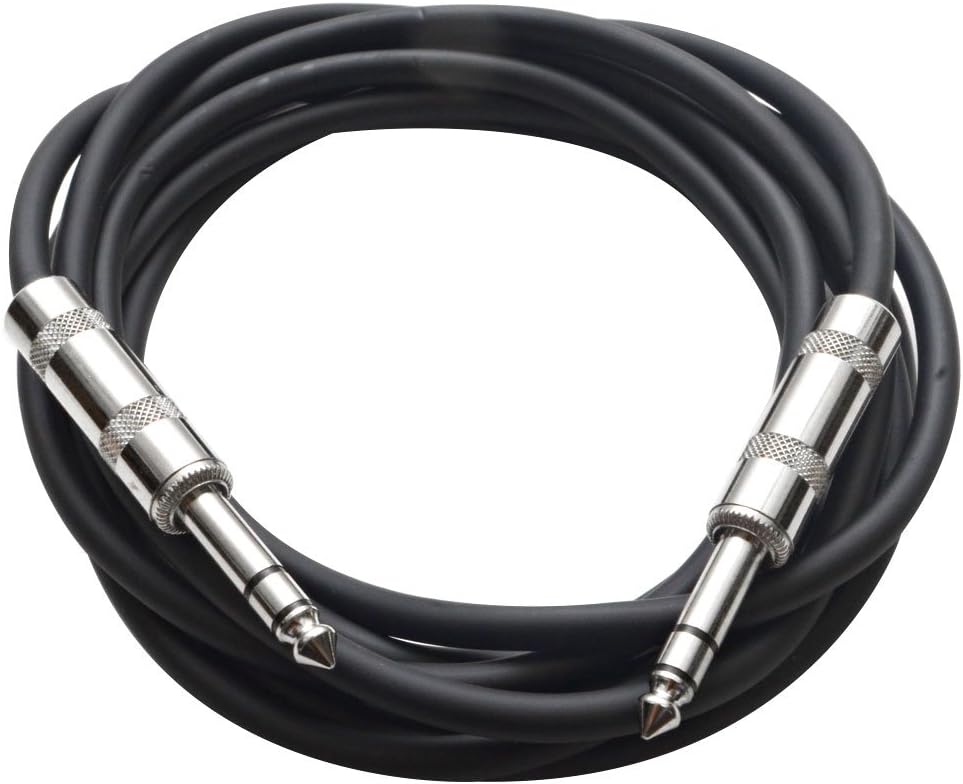 Seismic Audio SATRX-10Black8 8 Pack of Black 10' 1/4