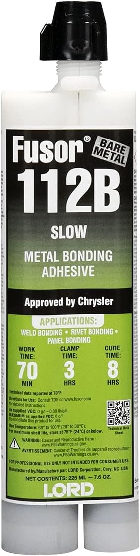 Lord Fusor Metal Adhesive Slow 7.6 OZ