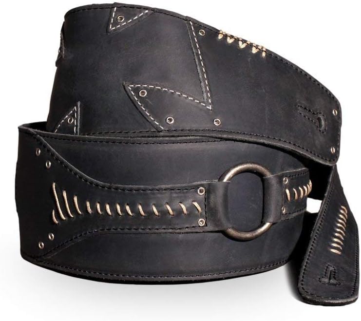 Anthology Gear Full Grain Leather Guitar Strap - For Electric and Bass Guitar No Quarter