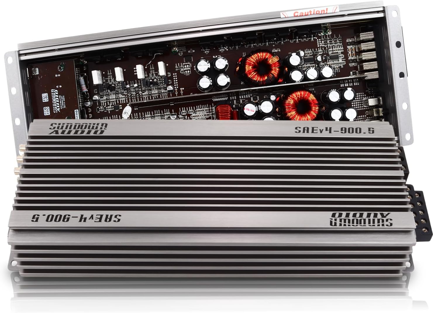 Sundown Audio SAE-500.5 Class A/B+D 5-Channel Amplifier - 80W x 4 + 500W x 1 @ 1Ω - Full System Car Audio Amp for Speakers & Subwoofers with Advanced Filters & Protection