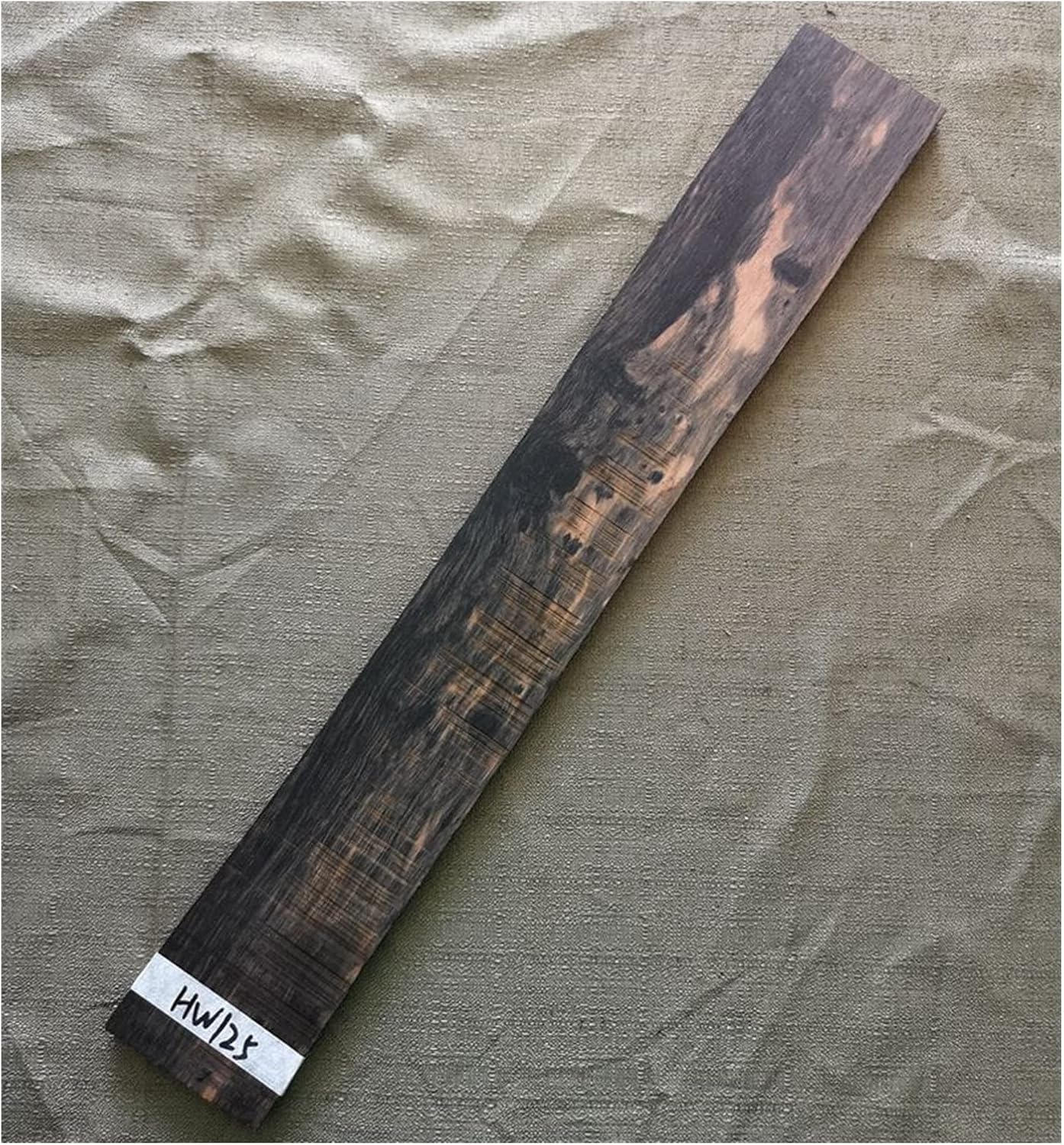 Patterned Ebony Striped Guitar Fingerboard Unfinished Guitar Fingerboard Making Material Accessories Guitar ​Neck Replacement (Color : 12)