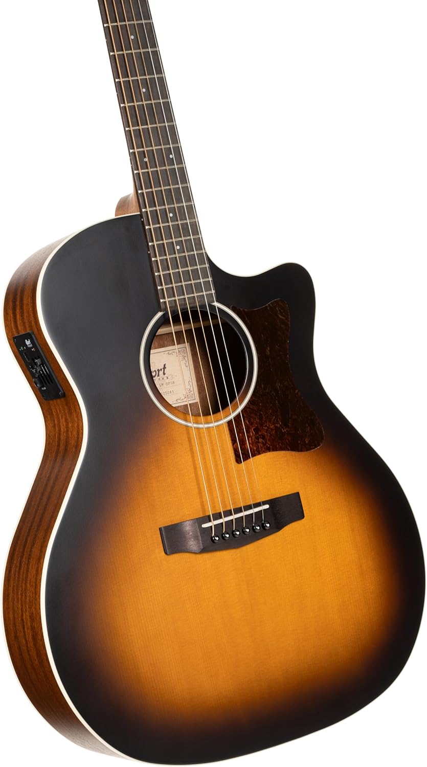 Cort GA1E Grand Regal Series Grand Auditorium A/E Guitar Sunburst