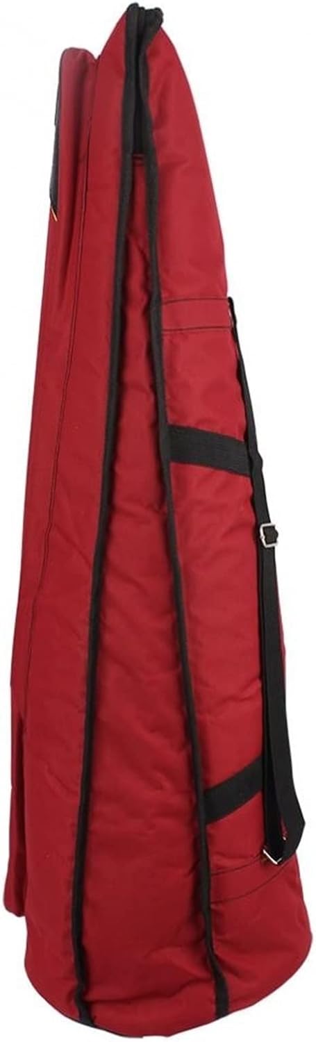 Saxophone Parts Tenor Trombone Backpack Add Sponge Instrument Bag Waterproof Blue/Red/Black Optional (Color : Red)