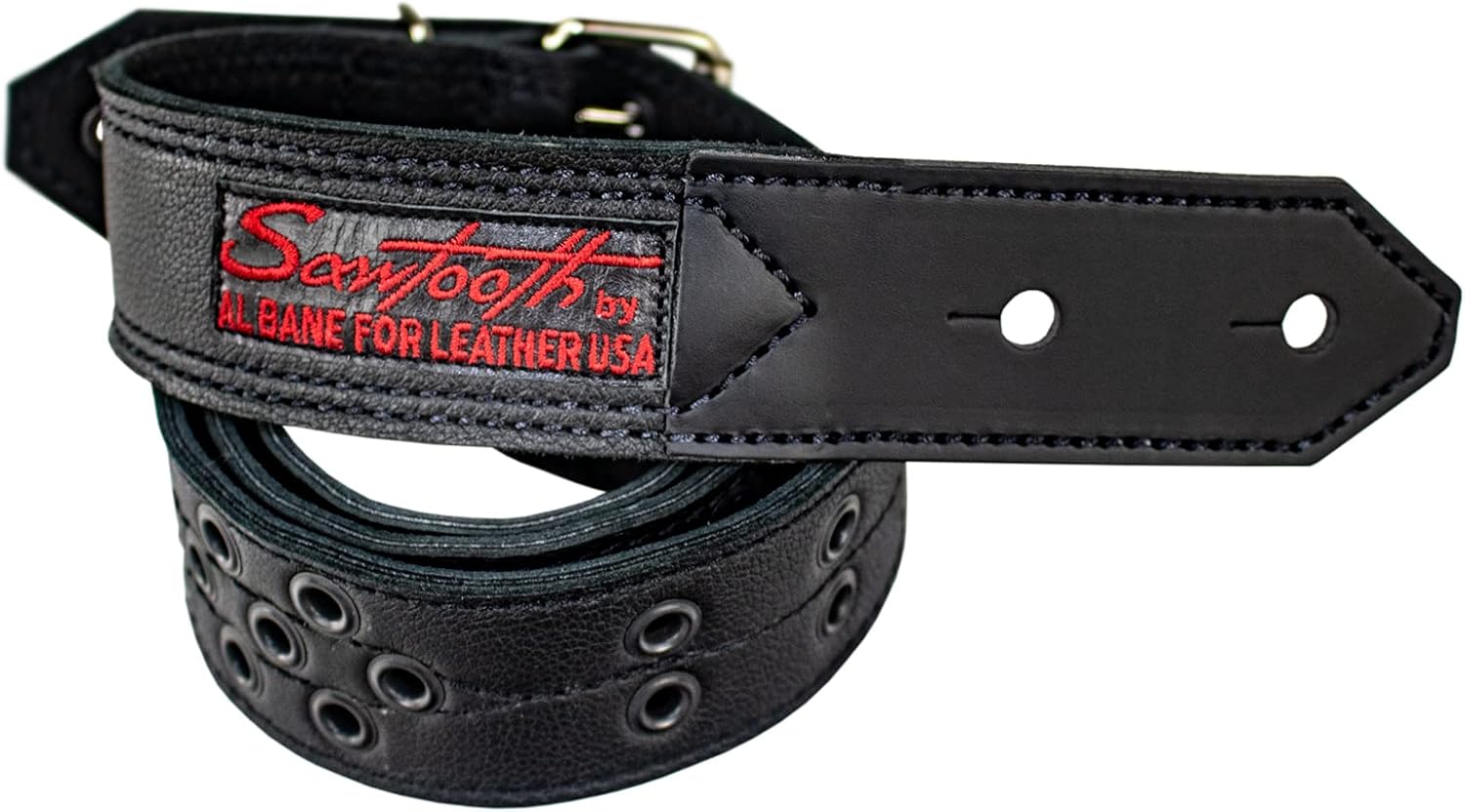 Sawtooth Lunar Halo 2” Wide Leather Guitar Strap Hand Crafted in The U.S.A. (ST