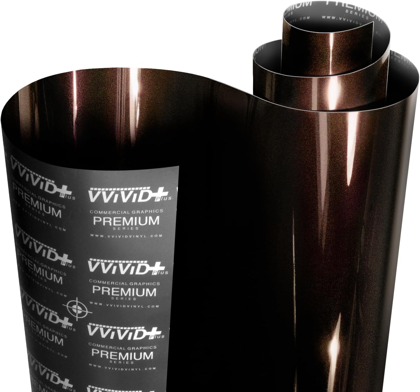 VViViD+ Ultra Gloss Shadow Metallic Amber Vinyl Car Wrap (100ft x 5ft)