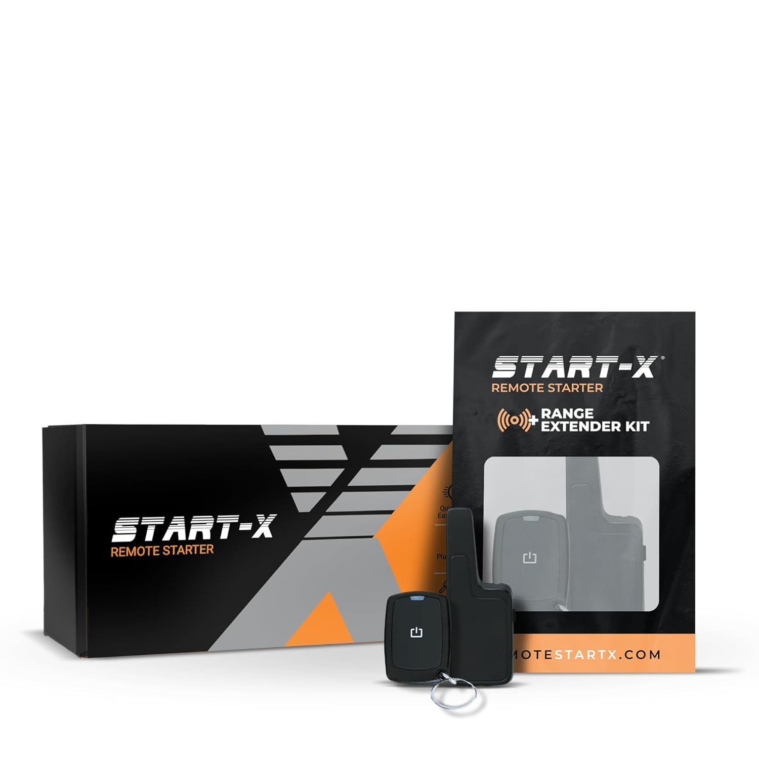 Start-X Remote Starter Kit + 2000ft 1 Way Range Extender for Ford F-450/F-550 Diesel (2023, 2024, 2025) Trucks with Push-to-Start or Key Ignition
