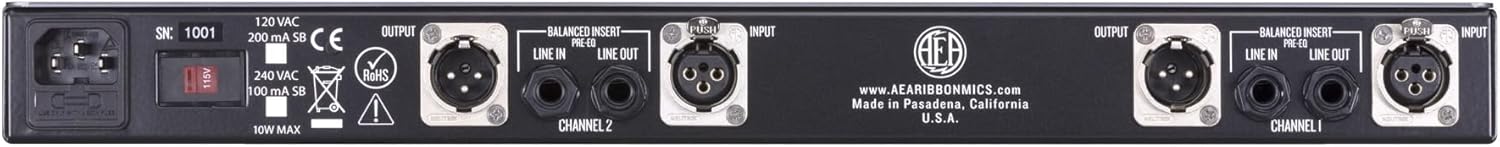 Ribbon Mics RPQ3 2-Channel Ribbon Microphone Preamp with P48 Curveshaper EQ