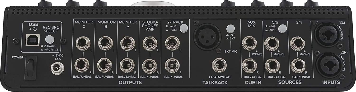 Mackie Big Knob Studio+ 4x3 Studio Monitor Controller and Interface Controller and USB Audio Interface, with 2 Mic Preamp with V-Moda Forza in-Ear Headphones and Gravity Magnet Phone Holder Bundle