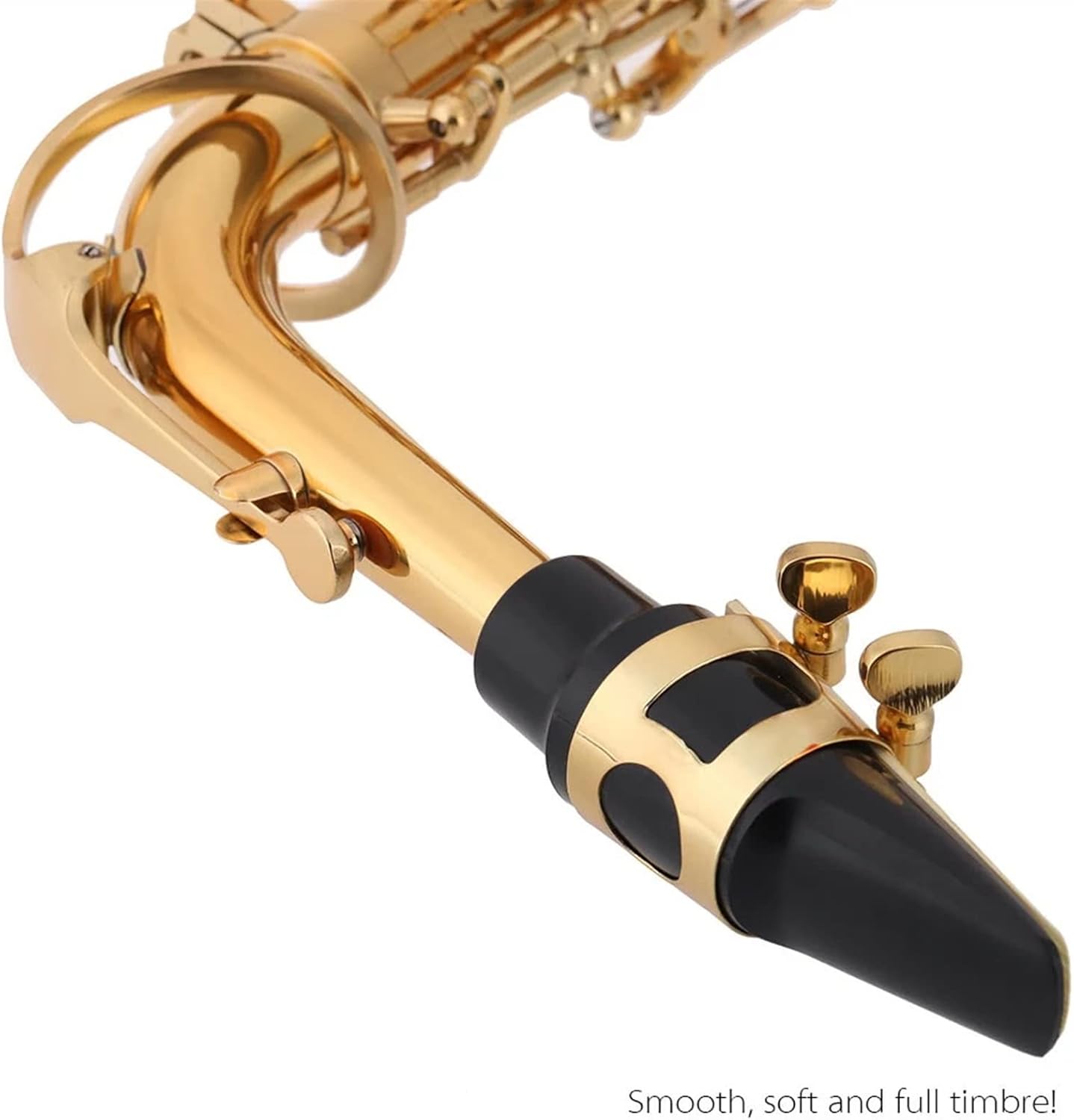EB Alto Brass Saxophone Lacquered Gold E Flat Sax Woodwind Brass Instruments with Cleaning Brush Case