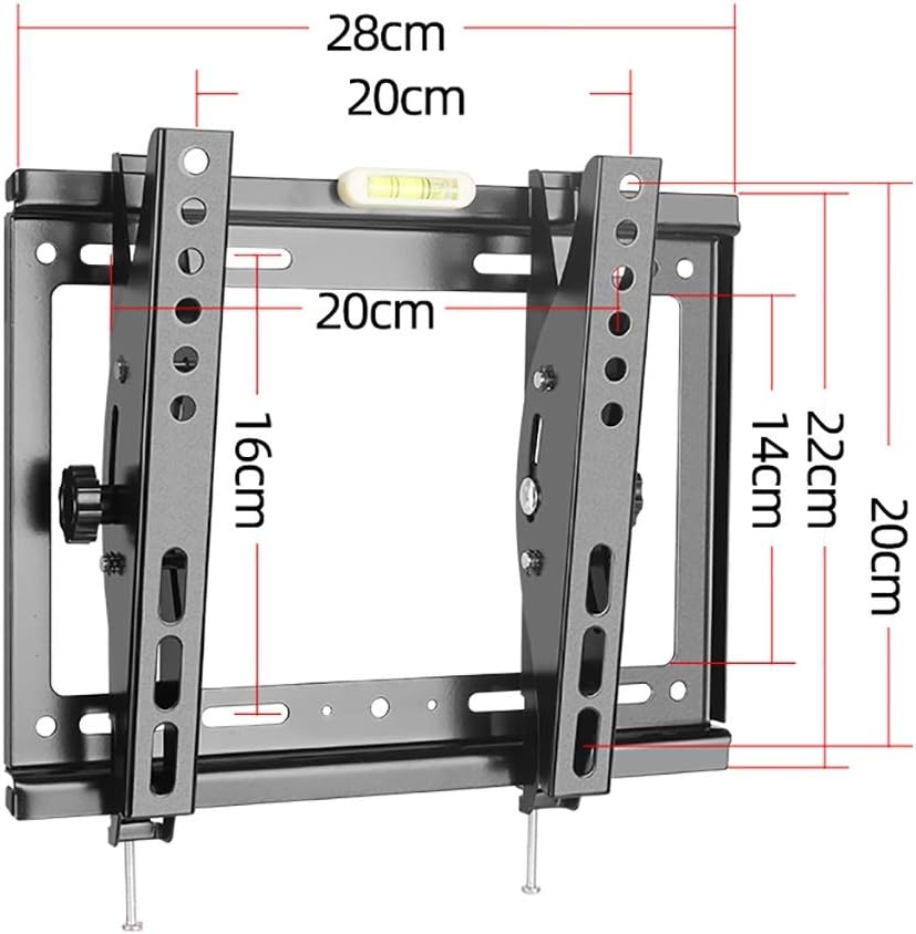 TV Bracket 32 Inch TV Wall Bracket, Flat Wall Mount, 40kg Weight Capacity, Low Profile and Space Save