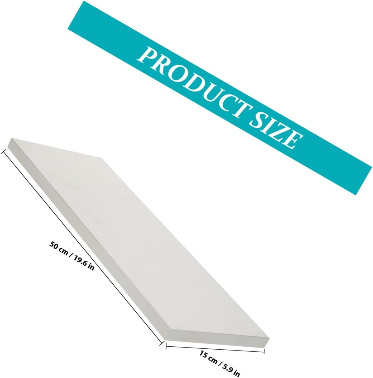 Thickened Modern Floating Wall Shelf Simple Style Wooden Wall-Mounted Rack for Bathroom Bedroom Kitchen Living Storage and Decorative Display Space-Saving Household Organizer