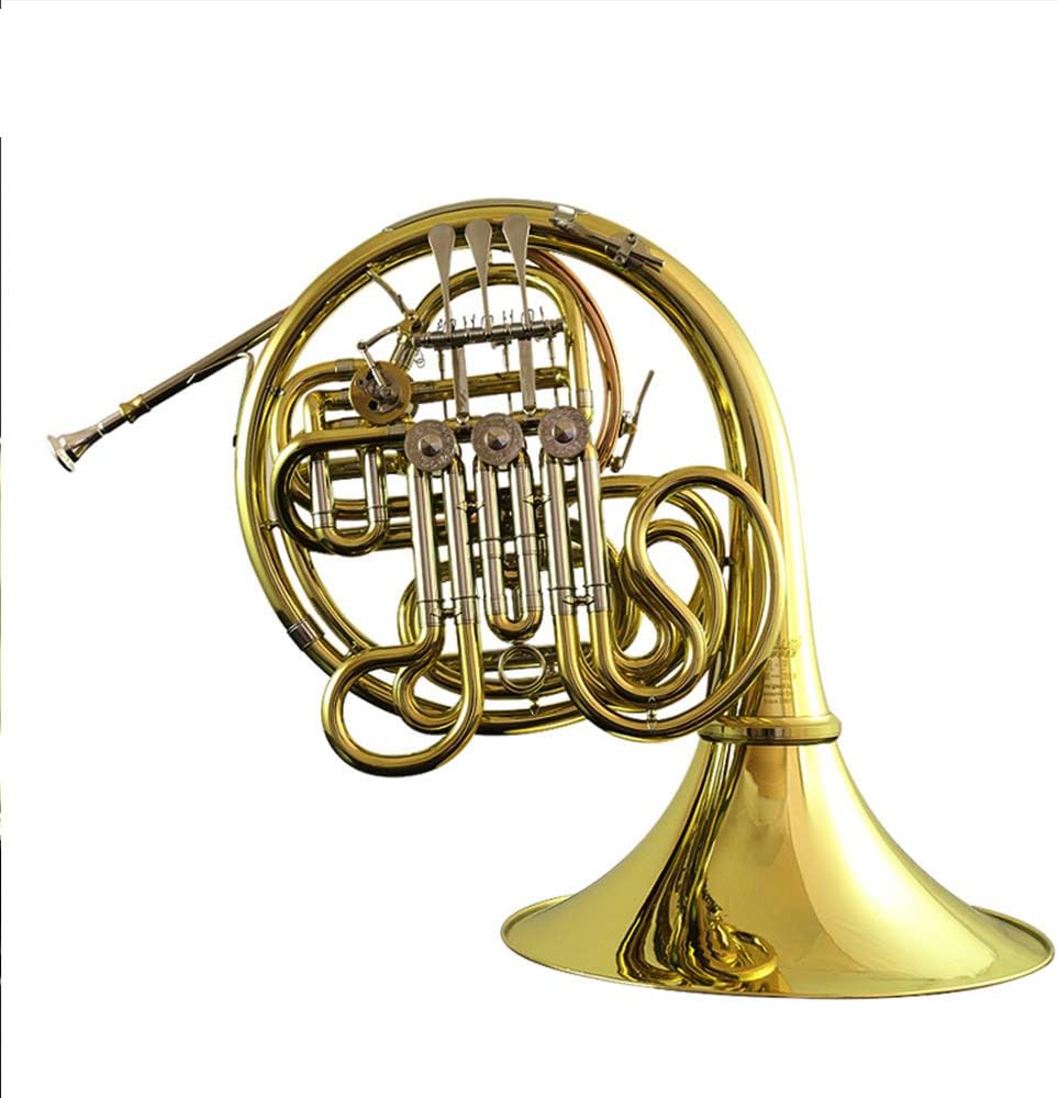 Y60 Symphony Orchestra Brass Gold Lacquer F Tone Bb 4 Key Double French Horn