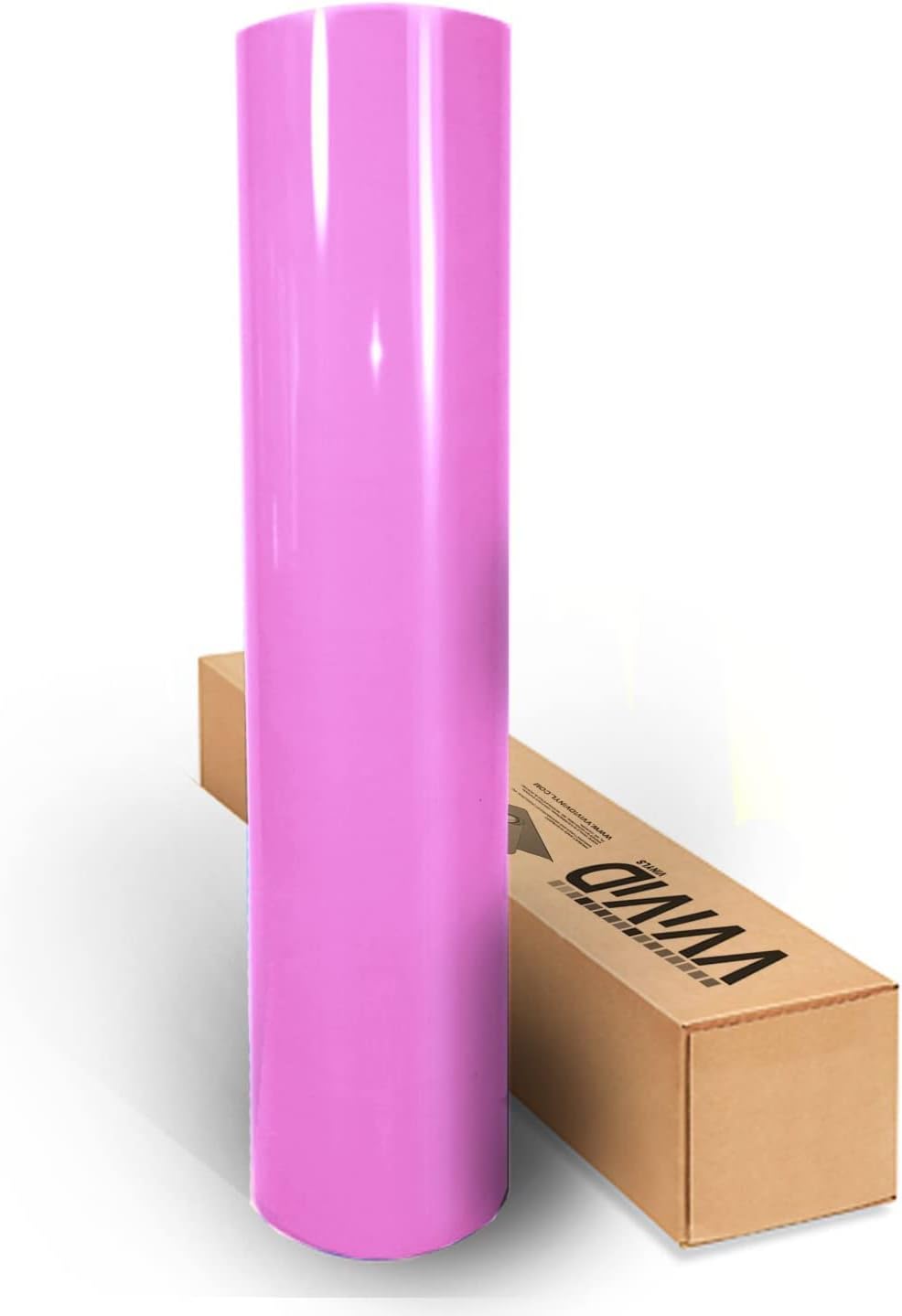 VViViD Pink Gloss Car Wrap Vinyl Roll with Air Release Adhesive 3mil-VViViD8 (50ft x 5ft (Full Car Wrap Roll))