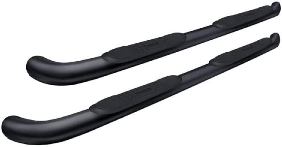 Rugged Ridge 11591.06 Tube Side Step Kit, Round, 3 Inch, Black; 07-18 Jeep Wrangler, 4 Door