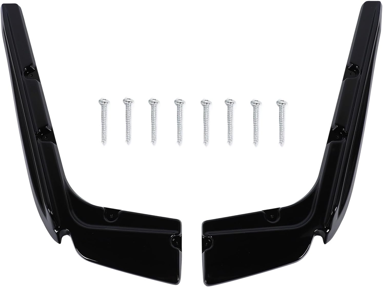 aqxreight Rear Bumper Diffuser, Universal Car Side Skirt 1 Pair Rear Bumper Lip Spoiler Splitter Glossy Black Side Spoiler Guard Protector for 3 Series F30 F31 2012 to 2019