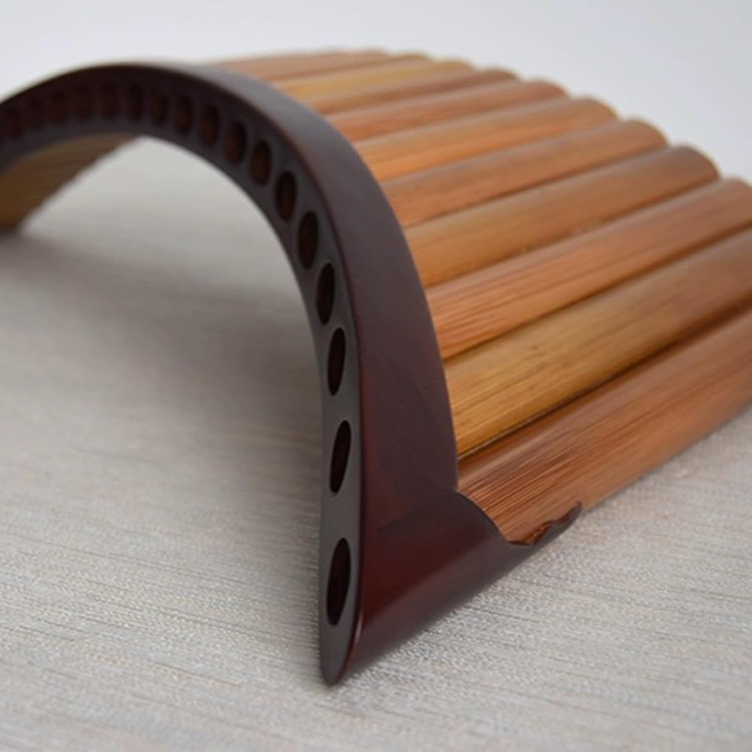 25 Pipes Bamboo Pan Flute Bagpipes G Key or C Key Musical Instrument Pan Pipes Woodwind key Professional Panpipe Pan Flute Instrument (Color : G Key, Size : Right Hand)