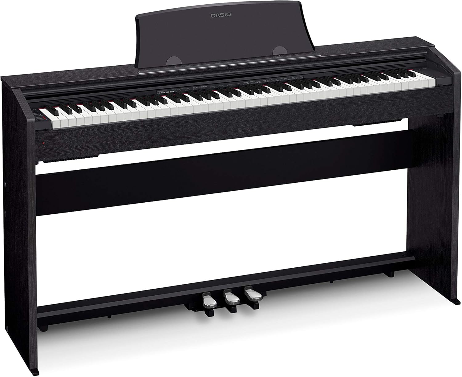 Casio PX-770 Privia Digital Piano - Black Bundle with Adjustable Bench, Headphones, Instructional Book, Online Lessons, Instructional DVD, and Austin Bazaar Polishing Cloth
