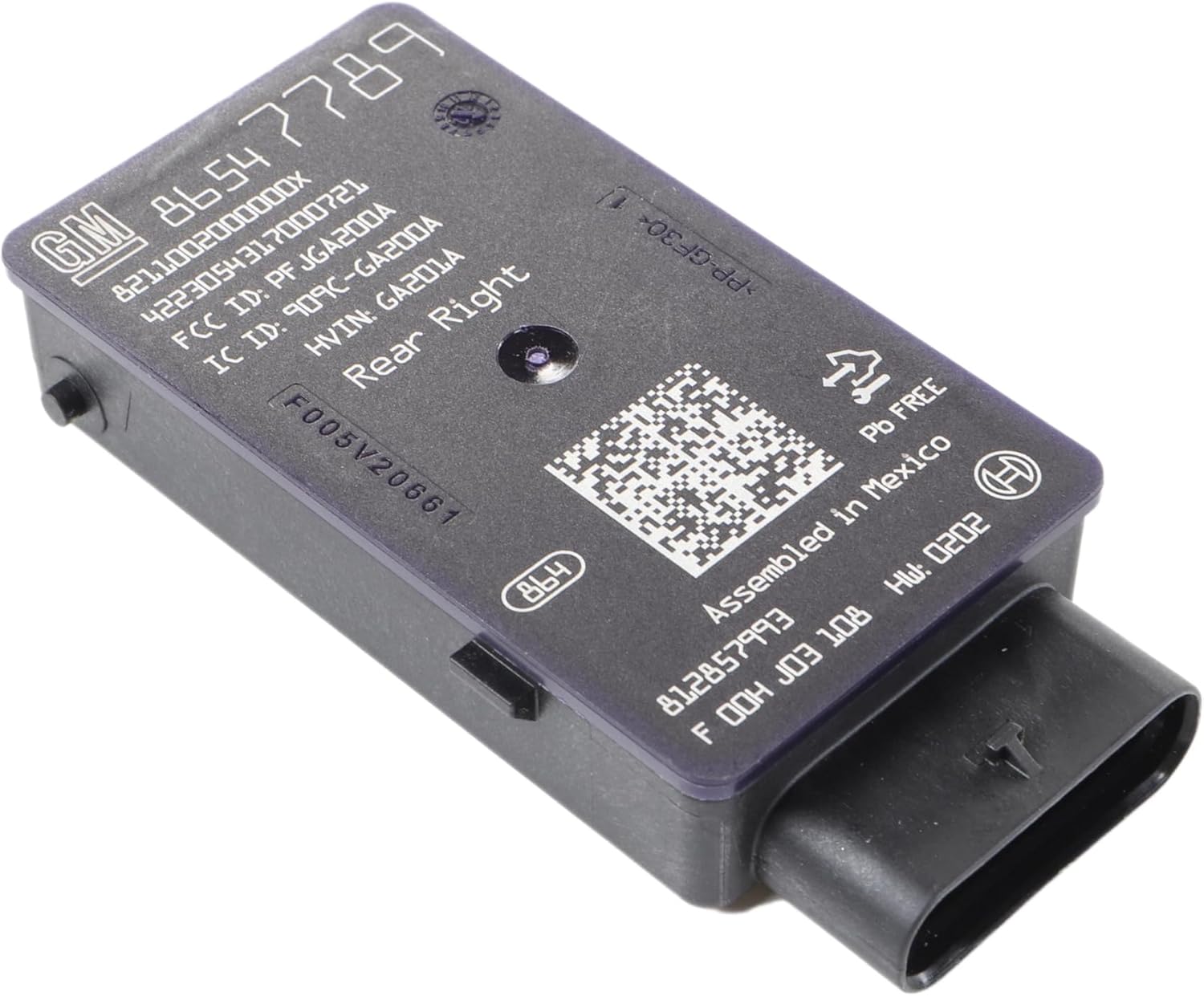 GM Genuine Parts 86547789 Passenger Side UHF Low Energy Remote Control Access Sensor Transceiver