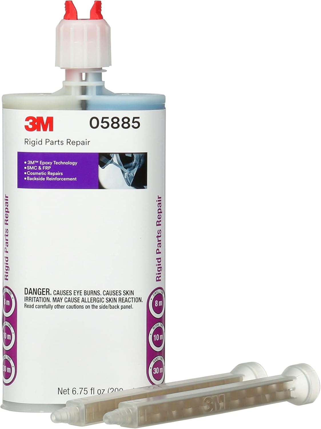 3M Rigid Parts Repair, 05885, Blue, 200 mL Cartridge