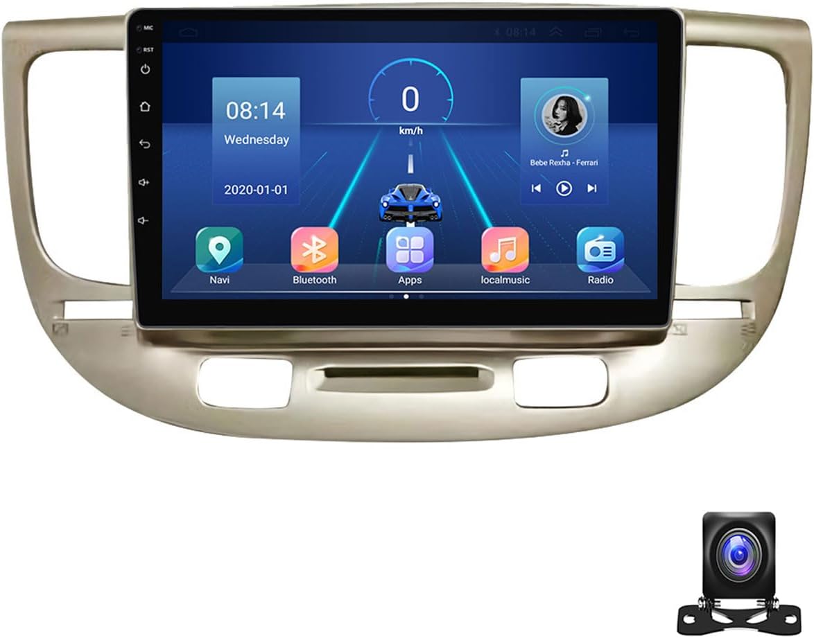 9 Inch Android 13 Car Radio Compatible with KIA RIO2 2005~2011 Bluetooth Car Stereo Compatible with Carplay Android Auto, Navigation, Steering Wheel Controls, Backup Camera,A,M90S 1G+32G