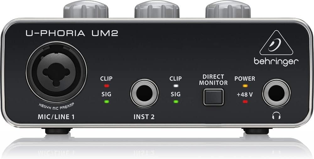 Behringer C-1 Professional Large-Diaphragm Studio Condenser Microphone Audio Interface, 1x XLR/TRS 1x 1/4