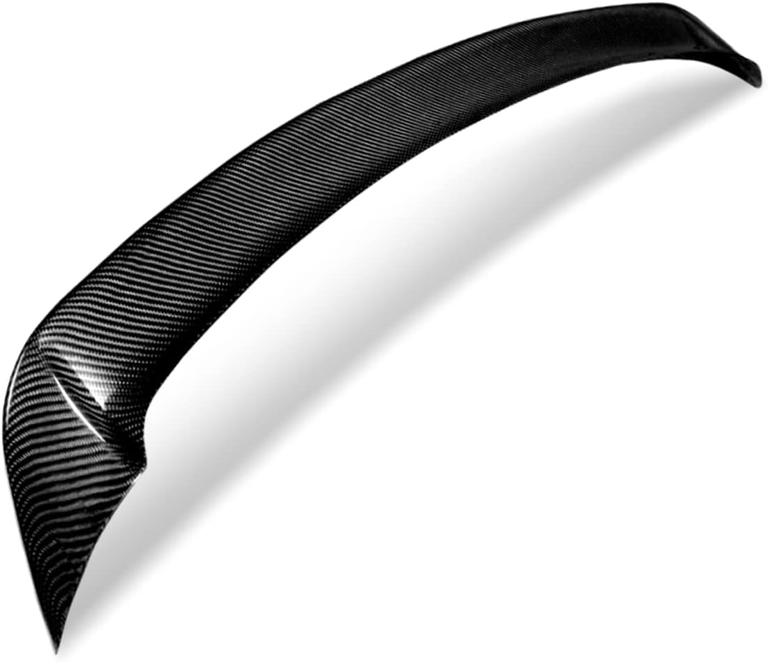 ‎DNA MOTORING 2-SPC-7105-CF Carbon Fiber Rear Window Roof Spoiler Wing Compatible with 2010-2013 VW Golf Non GTI