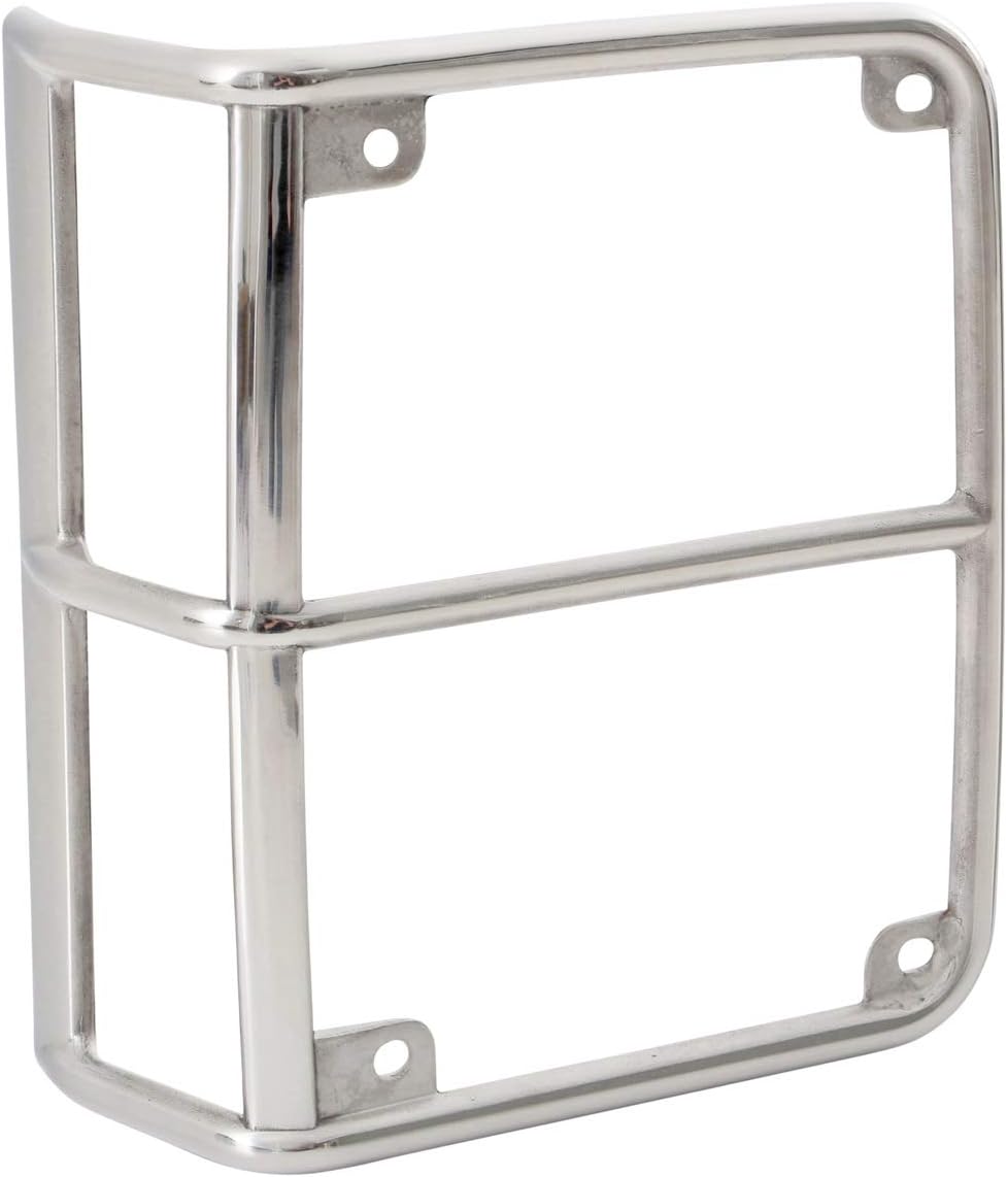 Smittybilt 8465 Euro Tail Light Guards-Stainless Steel