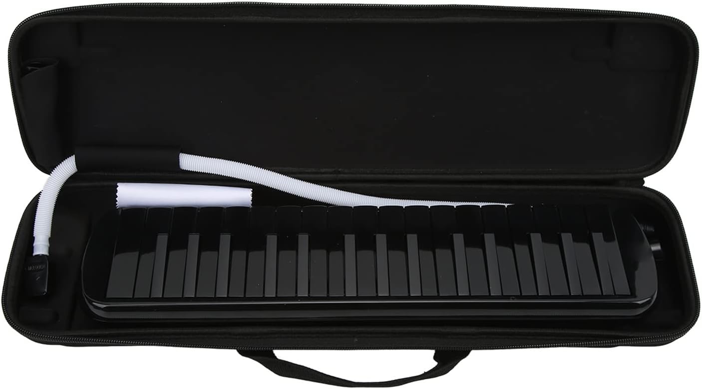 32 Keys Melodica Instrument, Professional Mouth Melodica, Lightweight Portable ABS Material with Carrying Bag, Easy to Play for Music Teaching Learning Performance