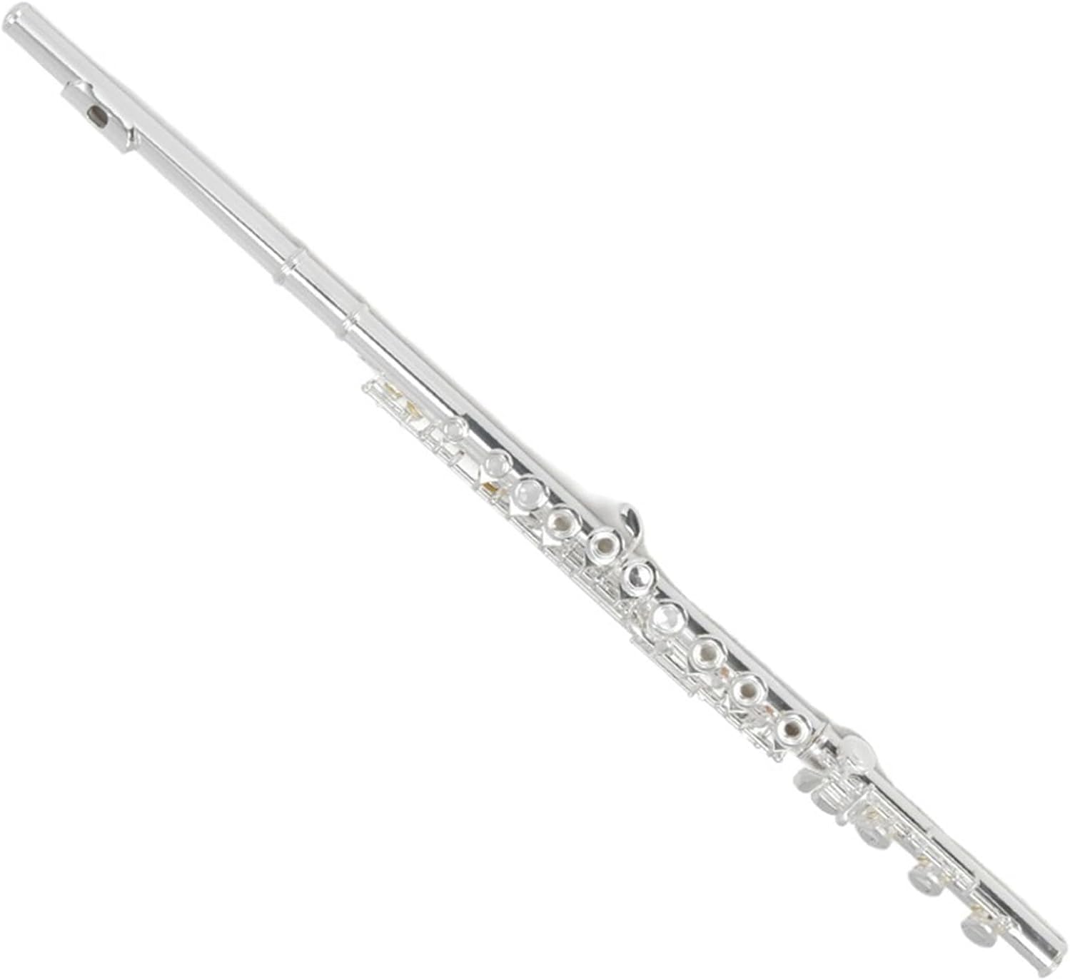 17-hole E-key Nickel-plated Silver Open-hole C-key Flute Performance Flute Woodwind Instrument