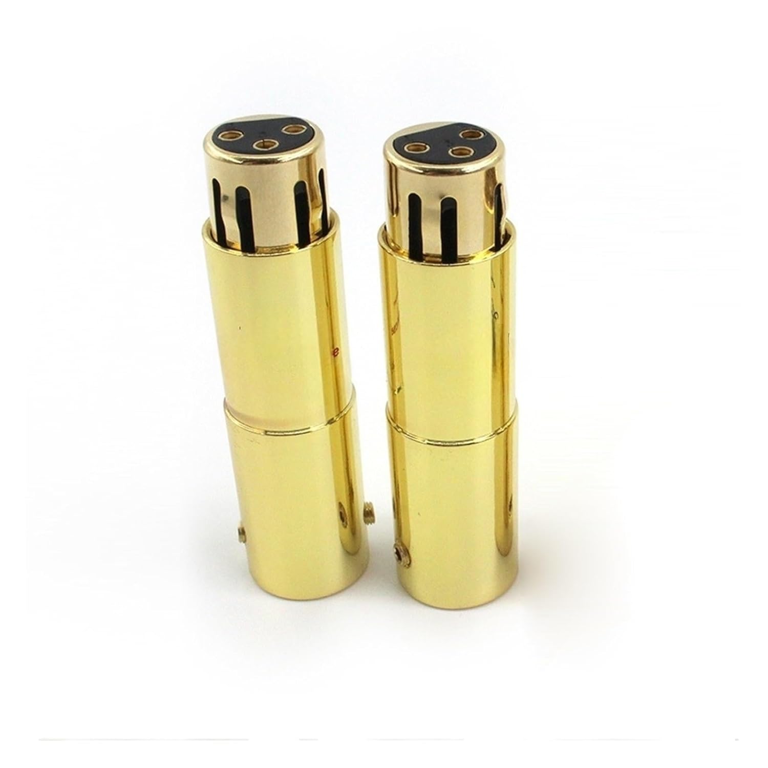 LIHUA Audio HiFi Cable XLR Connectors Plug Gold Plated Male to Female XLR Ja-ck Audio Connector(2pcs Male)