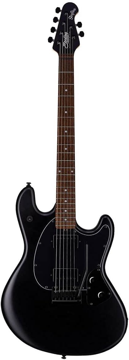 Sterling By MusicMan 6 String Solid-Body Electric Guitar, Right, Stealth Black (SR30-SBK-R1)