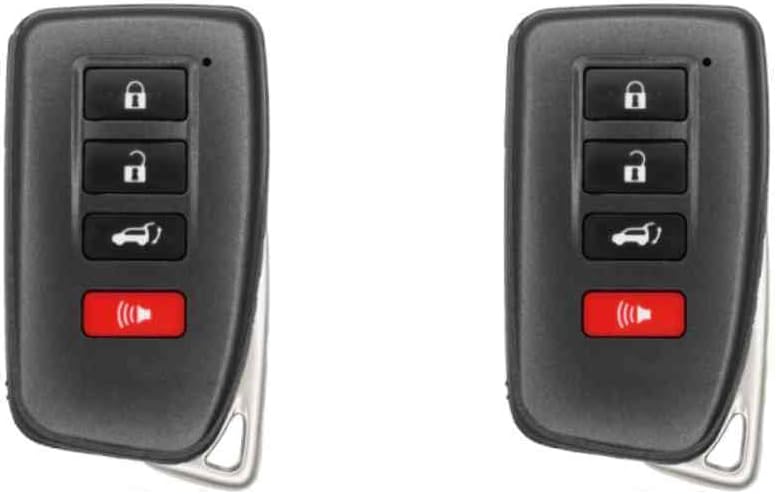 Replcament Smart Key Fob Compatible with Lexus NX300 NX300h 2015 FCC HYQ14FBA (AG Board 2110) Part Number 89904-78470 8990478470 Pack of 2