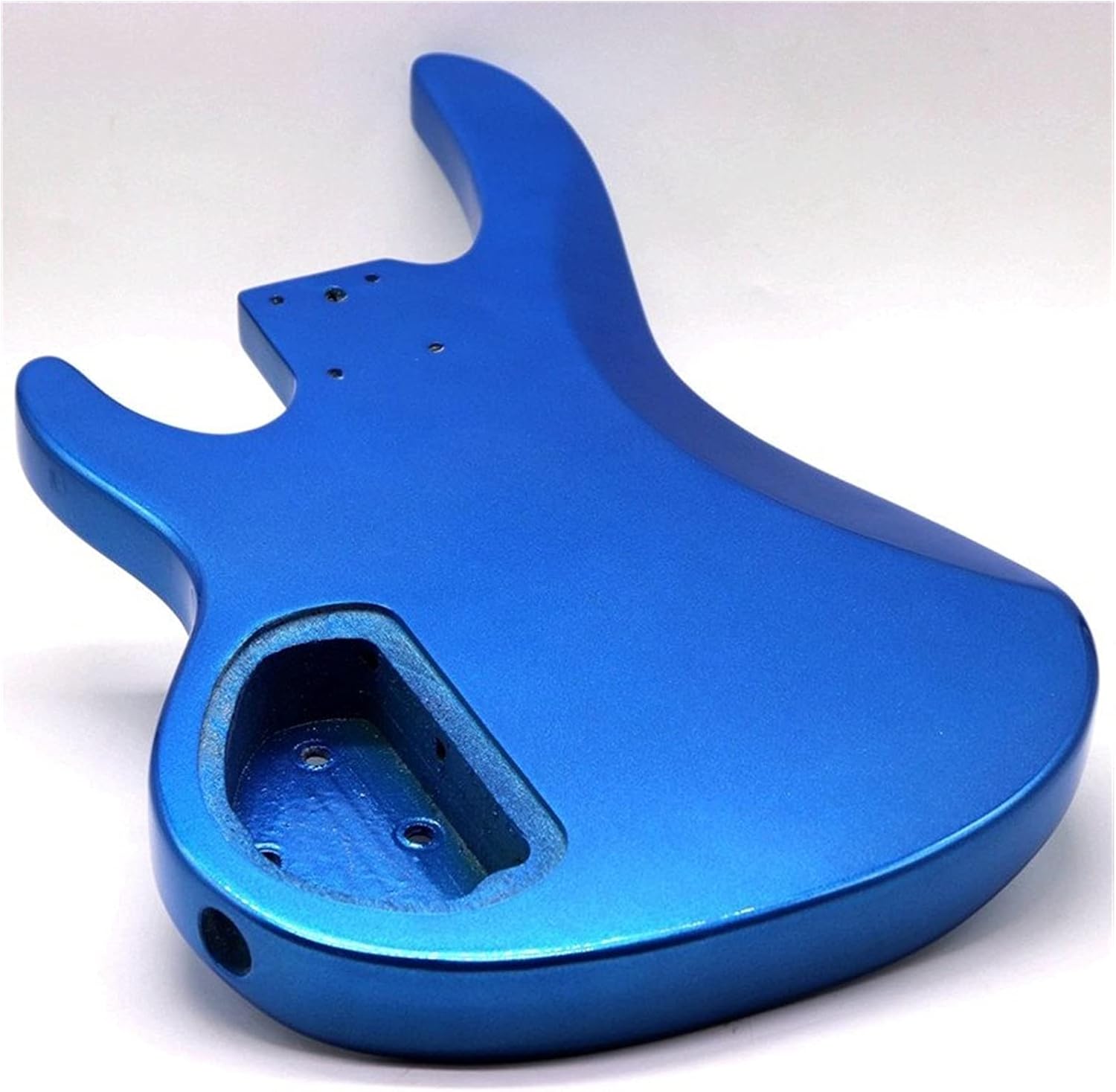 Unfinished Guitar Body Metallic Blue Color Poplar Wood Electric Bass Guitar Body Guitar DIY Accessory