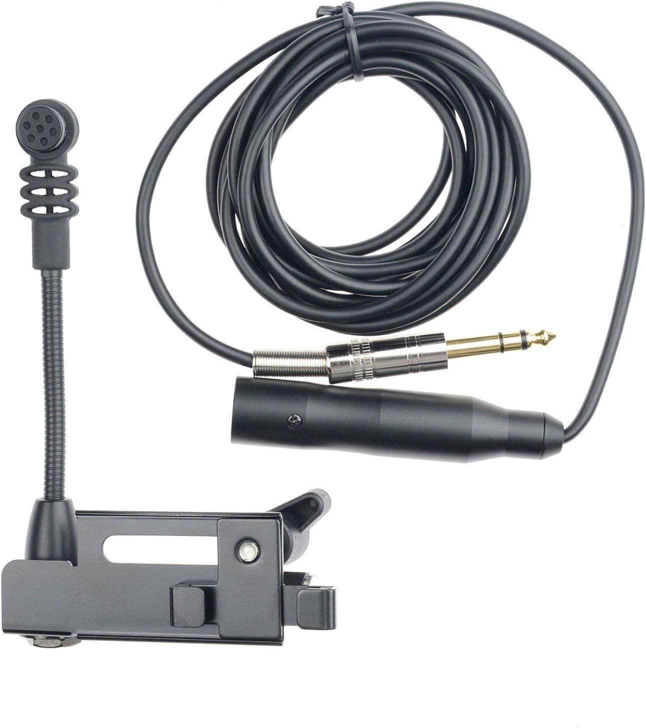 Gold Tone ABS Banjo-Resonator Guitar Mic (Dynamic) w/Geartr Cloth and 2 Cables