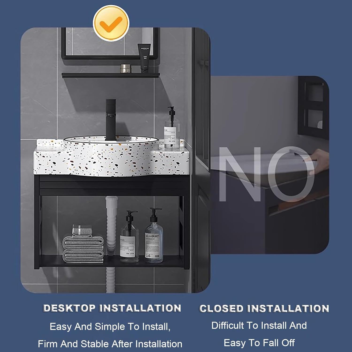 Wall Mount Bathroom Sink, Wall Mount Vessel Sink,Bathroom Corner Basin Sinks,Corner Wall Mount Vanity Sink,Vessel Sink with Faucet and Drain Combo,Faucet and Drain. (Size : Low Configuration)