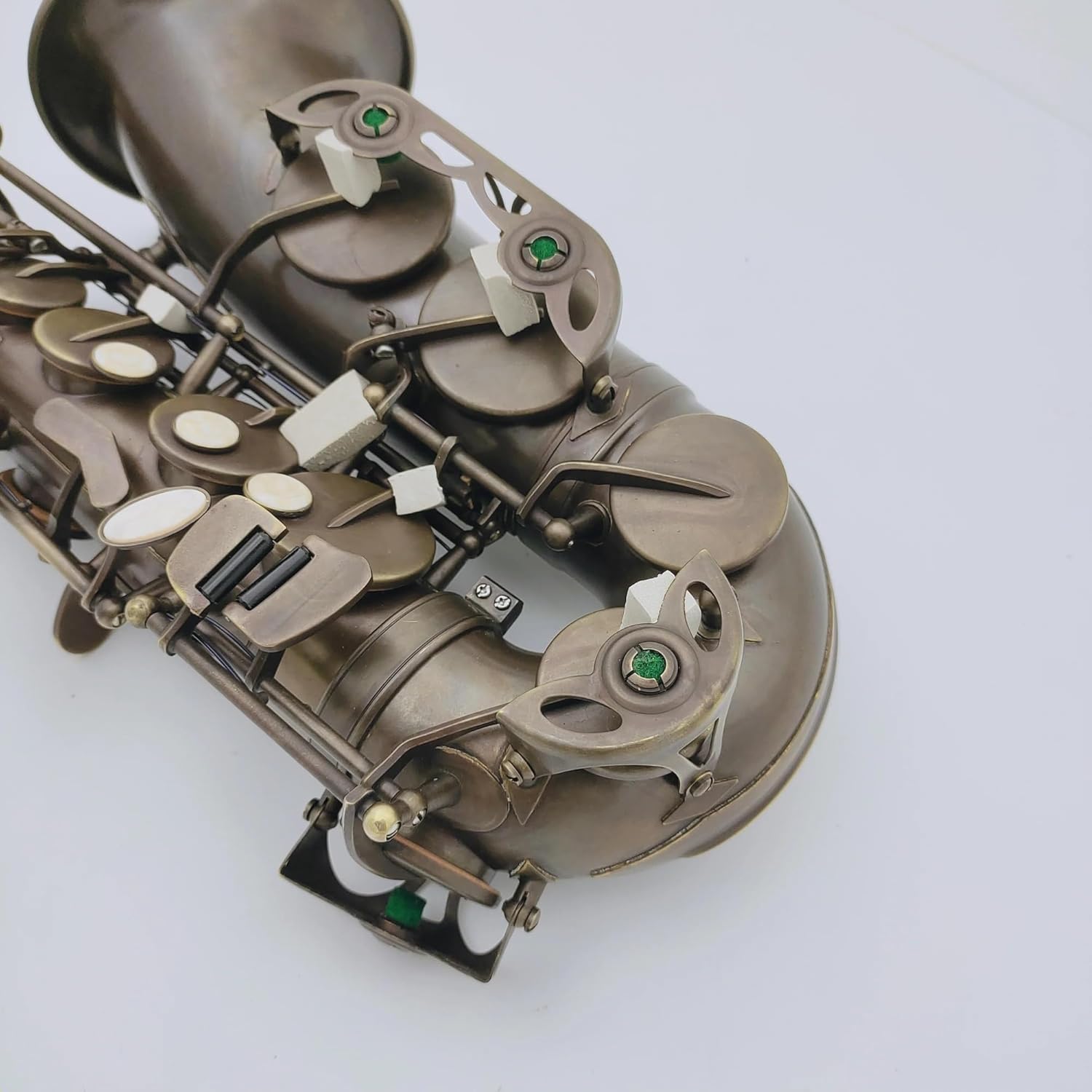 Alto Saxophone Eb Tune Brown Antique Copper Woodwind Instrument With Case Accessories (Color : Lavender)