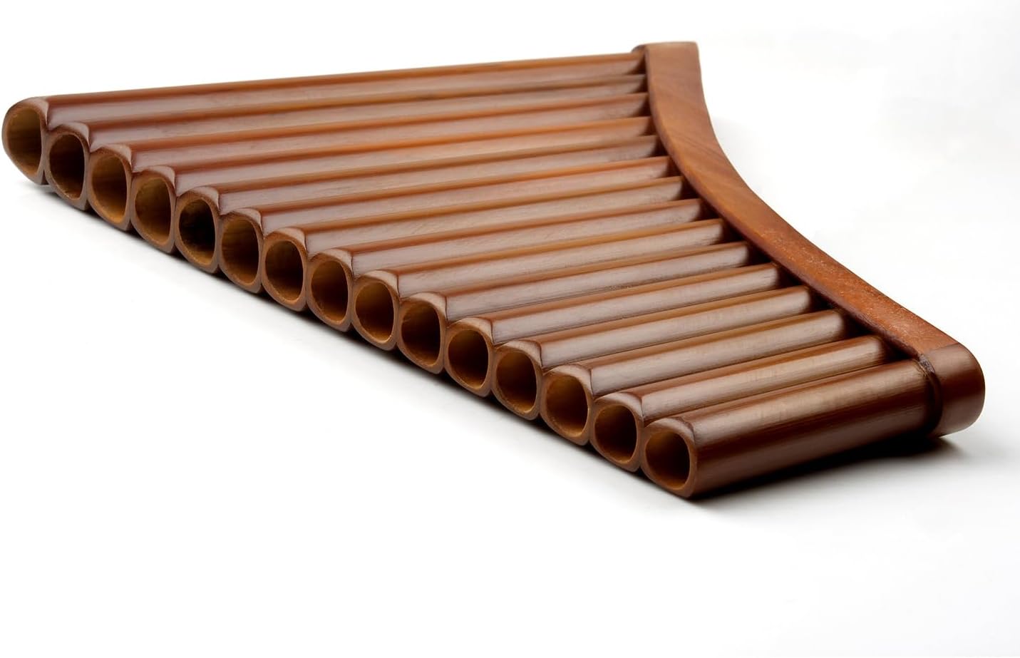15 Pan Pipes Brown Flat Pan Flute G Key Chinese Traditional Musical Woodwind Instrument Pan Flute