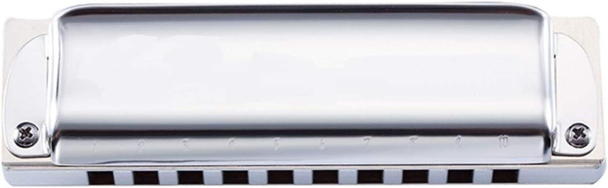 Harmonica Folk Harp 10 Hole Diatonic Harmonica Key of C/Db/D/EB/E/F/G/Ab/A/Bb/B/Low F/High G (Color : Key of B)