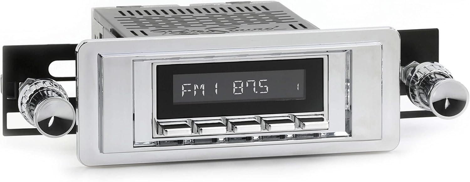 RetroSound RetroRadio AM FM Stereo 09-74 Chrome Compatible with 1949-56 Cadillac Series 60S