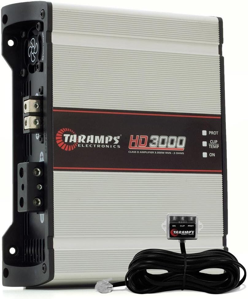 Single Channel High Power Auto Amplifier Suitable down to 2 Ohms w/Bass Boost & Low Pass Filter