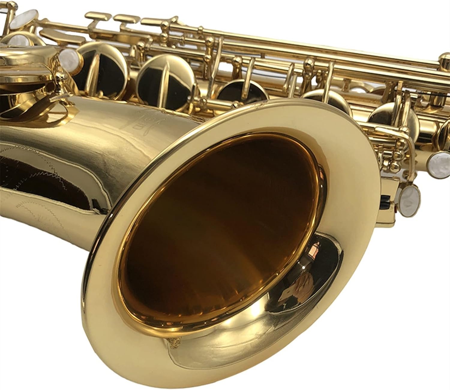 KESHUO Big B Flat Saxophone Tenor Saxophone Western Wind Instrument Beginner Level Brass Sax Beginners Kit